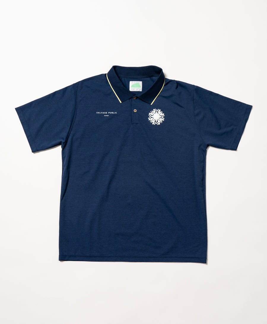 HUNAKAI MESH POLO S/S(NEVERUP)