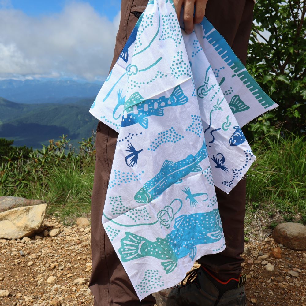 PEAKS MOUNTAIN TOWEL 「渓流」(注染)