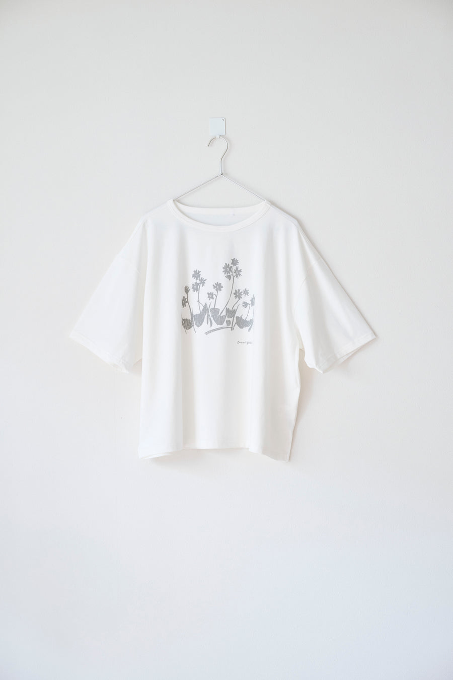 ［かわり芽］花ごよみTシャツ ハクサンコザクラ