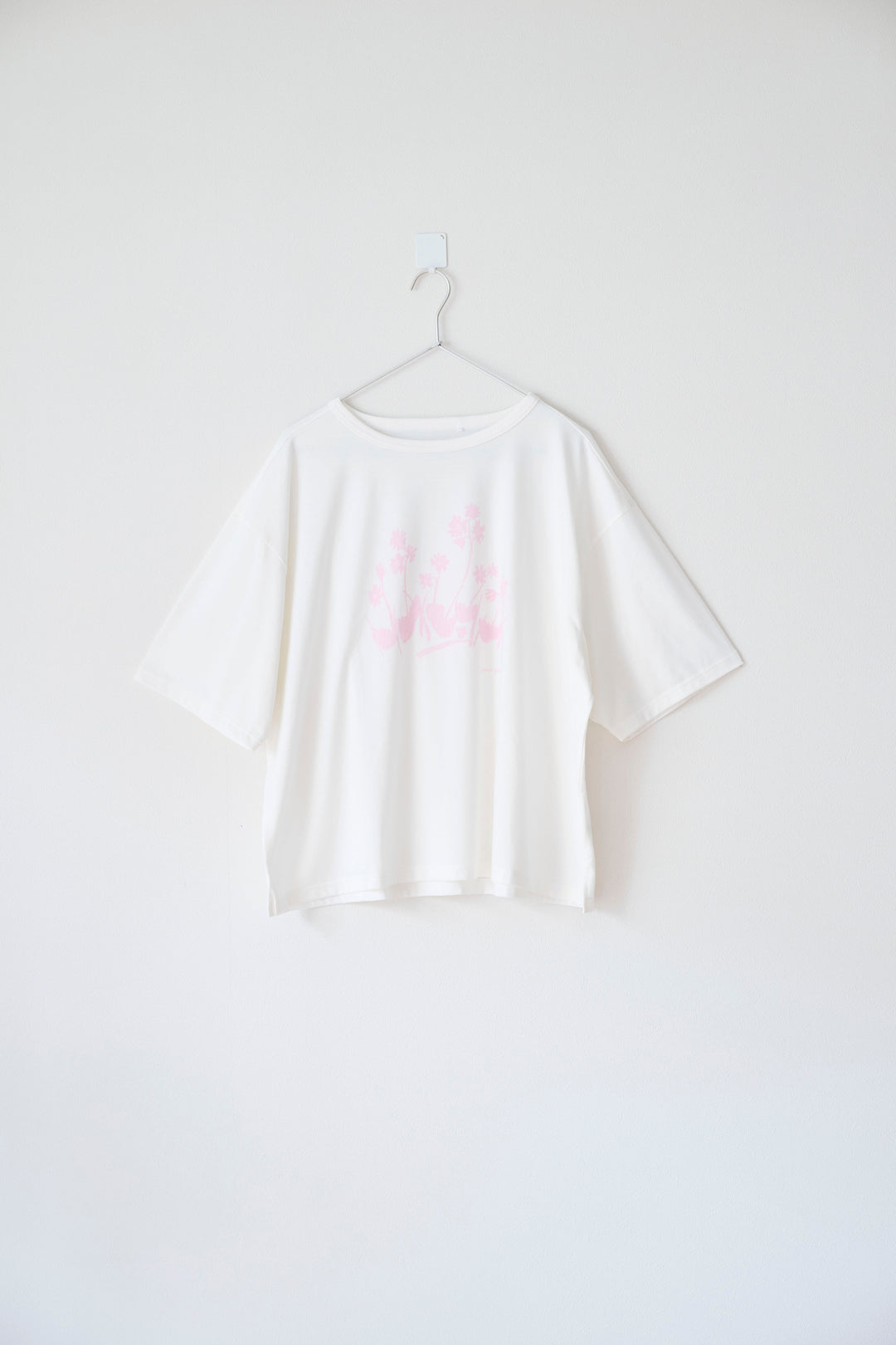 ［かわり芽］花ごよみTシャツ ハクサンコザクラ