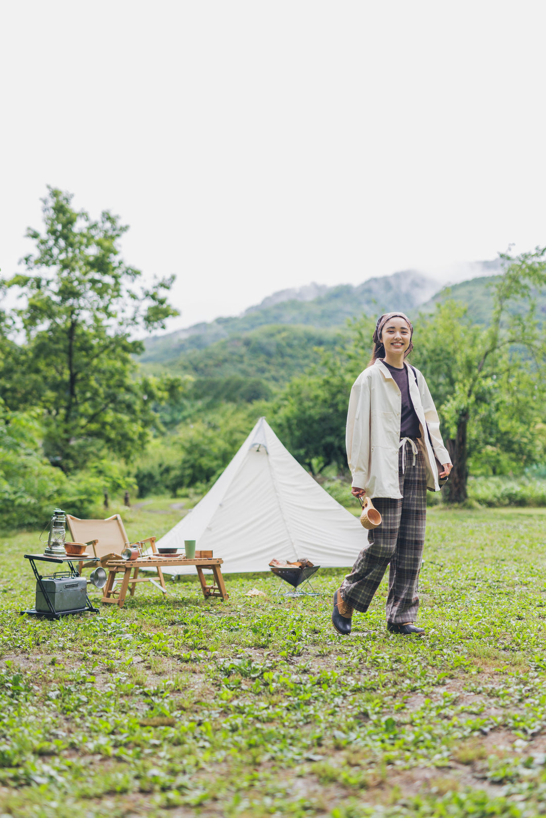 ［かわり芽］HIKE＆CAMP ゆるりふらりシャツ