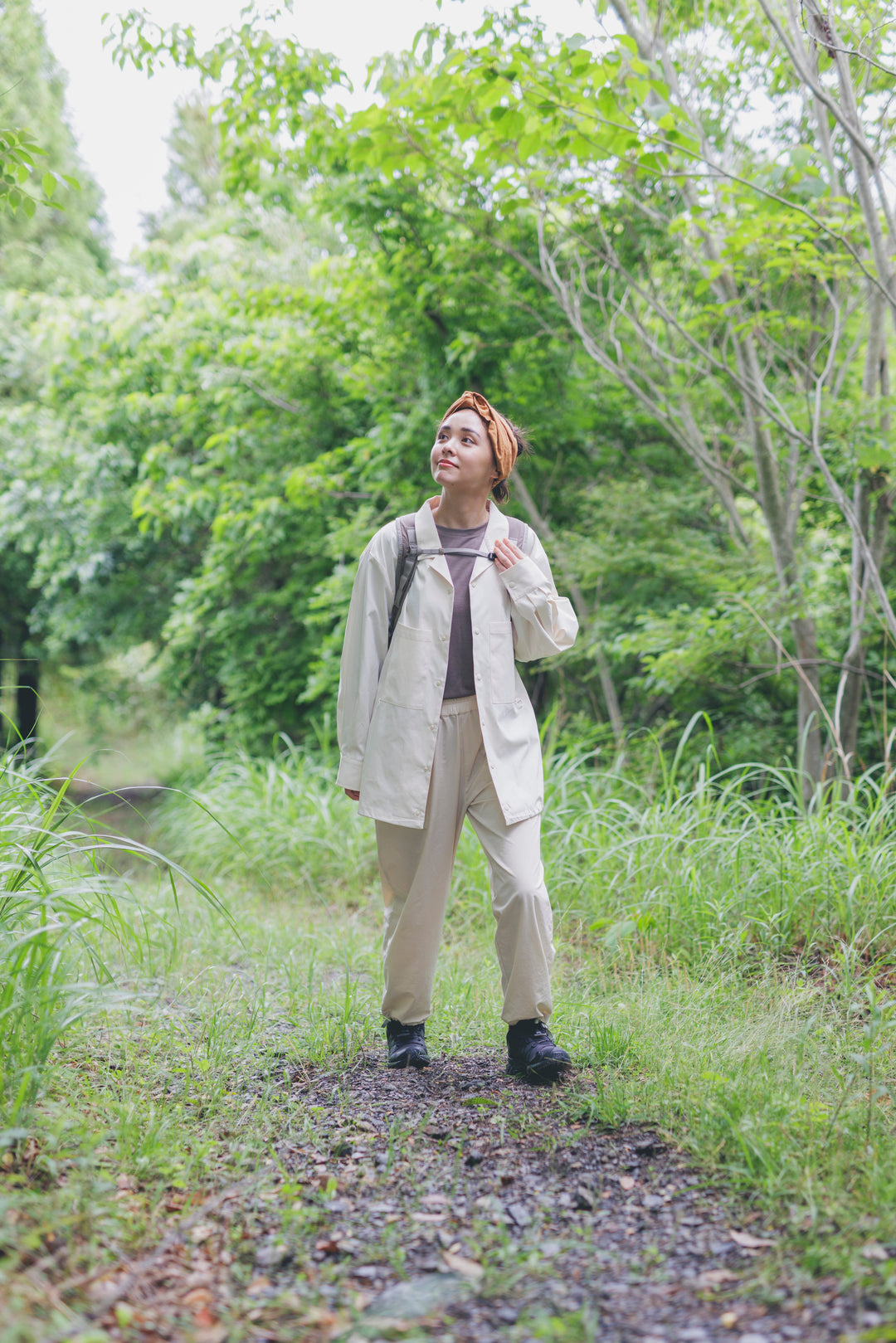 ［かわり芽］HIKE＆CAMP ゆるりふらりシャツ