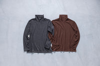 ［かわり芽］ゆったりウールハイネックTシャツ