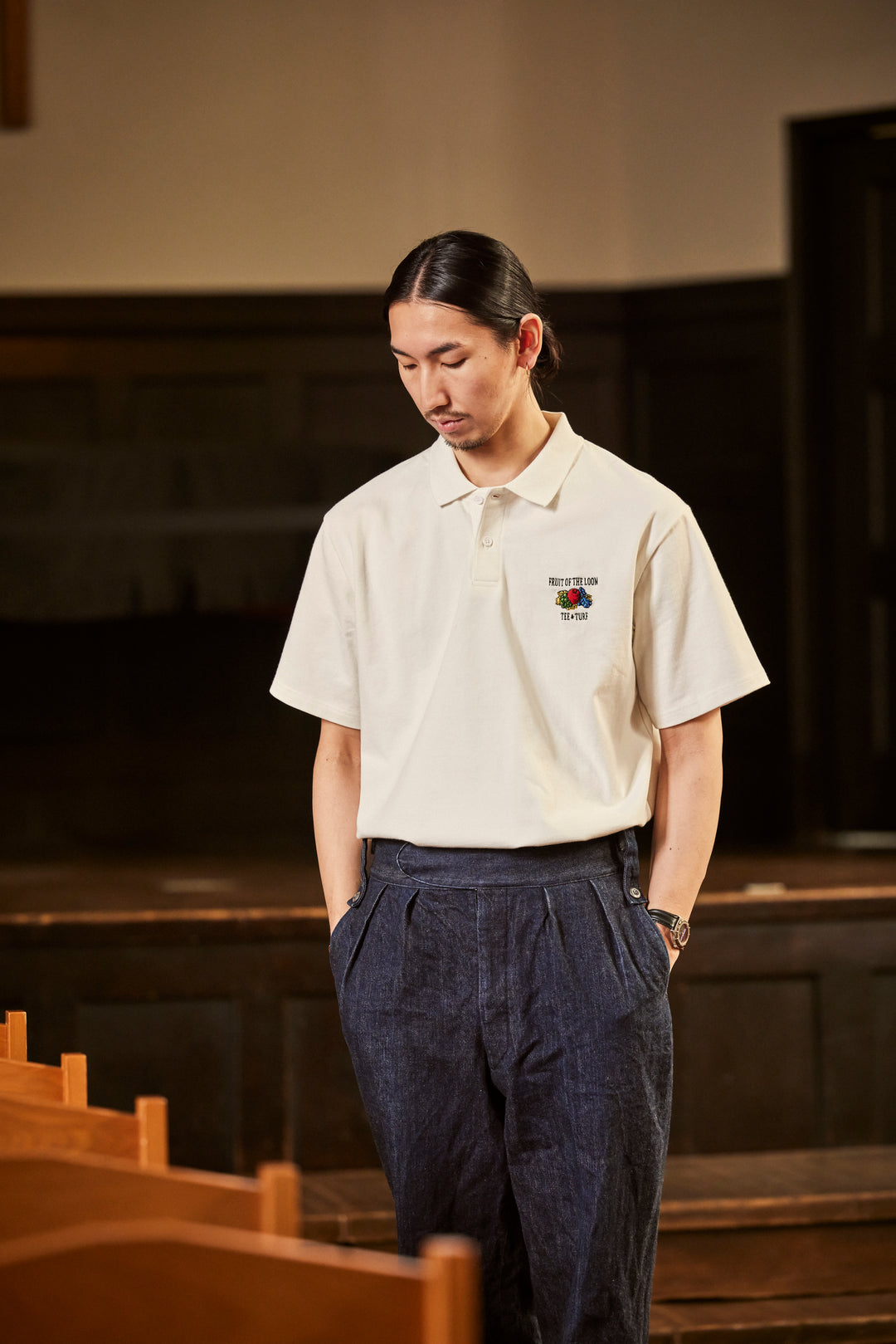 ［FRUIT OF THE LOOM×NEW VINTAGE GOLF］エンブロイダリーポロ