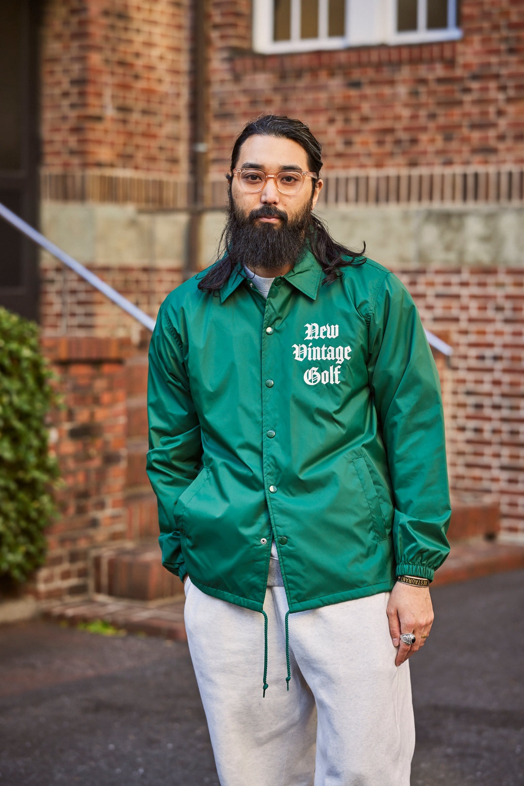 ［NEW VINTAGE GOLF］バックプリントコーチジャケット