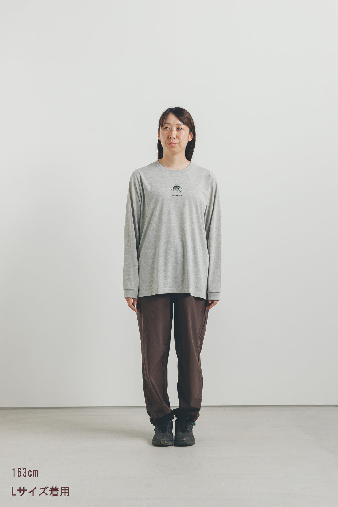 胸に山トモTシャツ（ムササビ）