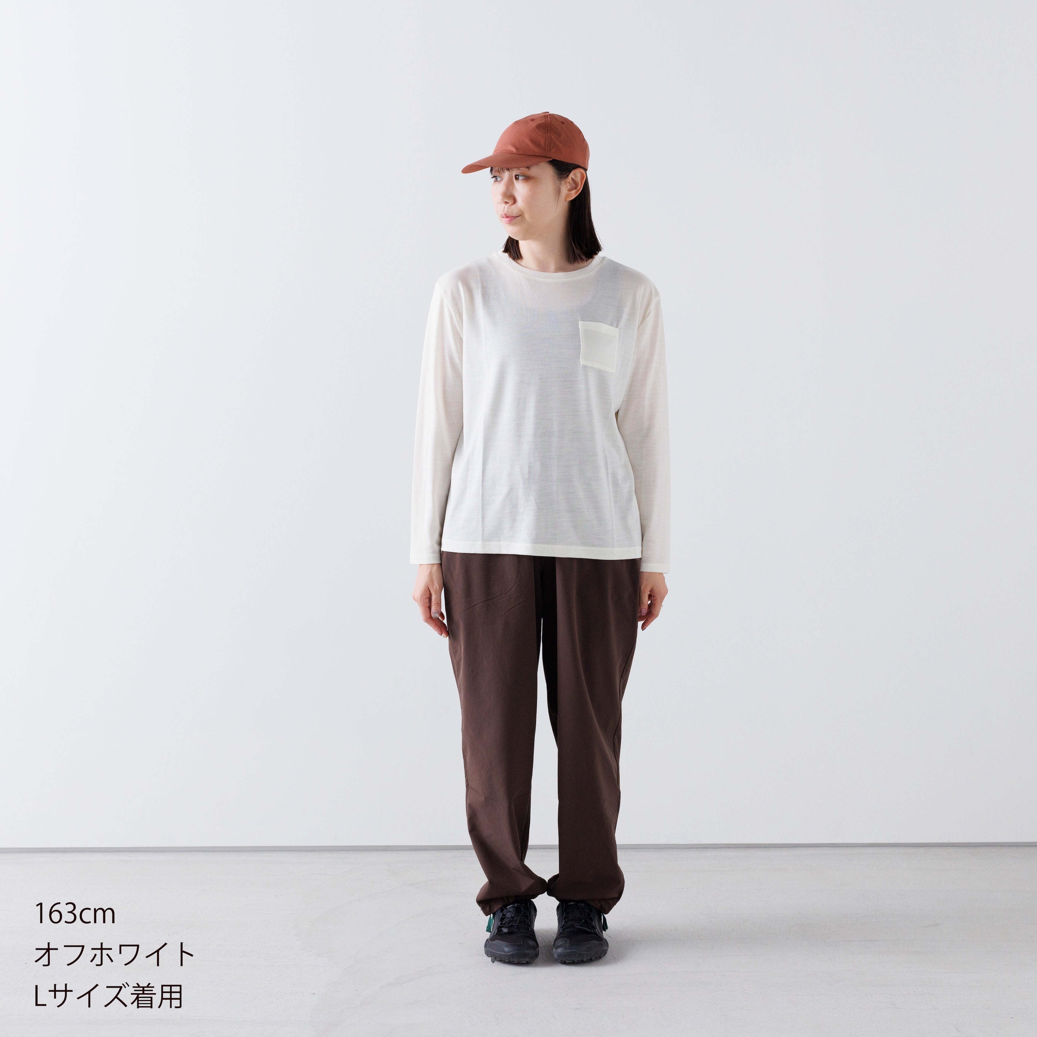 かわり芽］胸にポケット 長袖ウールTシャツ – FUNQTEN
