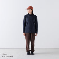 ［かわり芽］ゆったりウールハイネックTシャツ