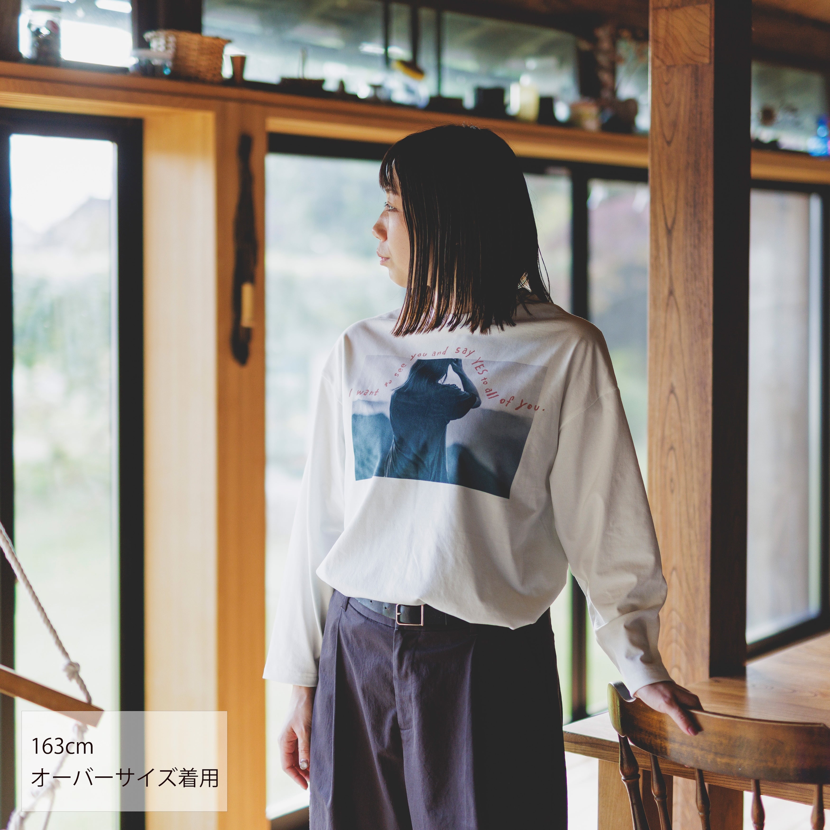 M.Y.O.B NYC 長袖 写真 フォト プリント カラフル フォトグラフプリント長袖Tシャツ【洗濯機OK