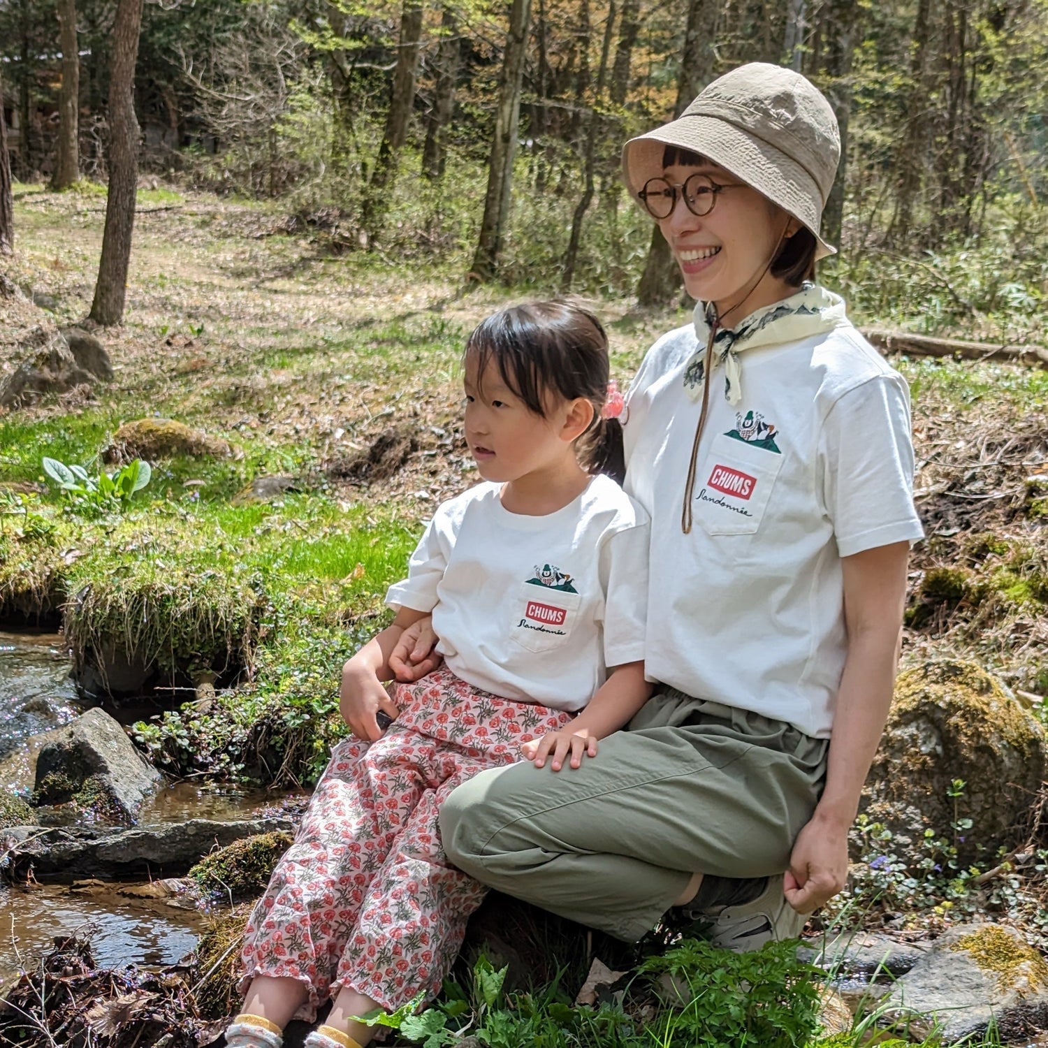 ［ランドネ×チャムス］親子でアウトドア三昧！Tシャツ（キッズ）