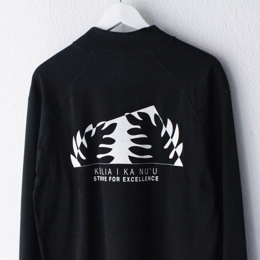 ［サルベージパブリックコレパ］ホヌ モックネック ロングスリーブ (ALOHA monogram EMB)