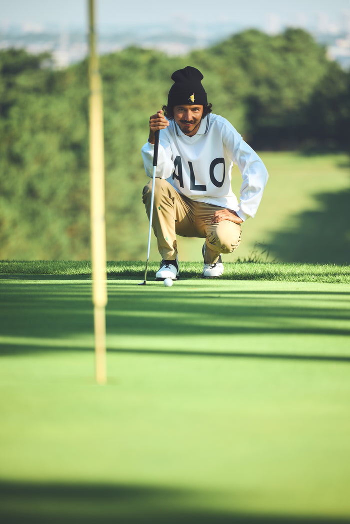 SVKA5018［サルベージパブリックコレパ］アラパイナVネックポロ L/S（Big ALOHA）