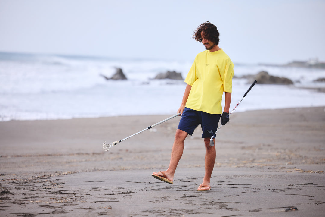 SURF MOCKNECK S/S(TI LEAF PAISLEY)