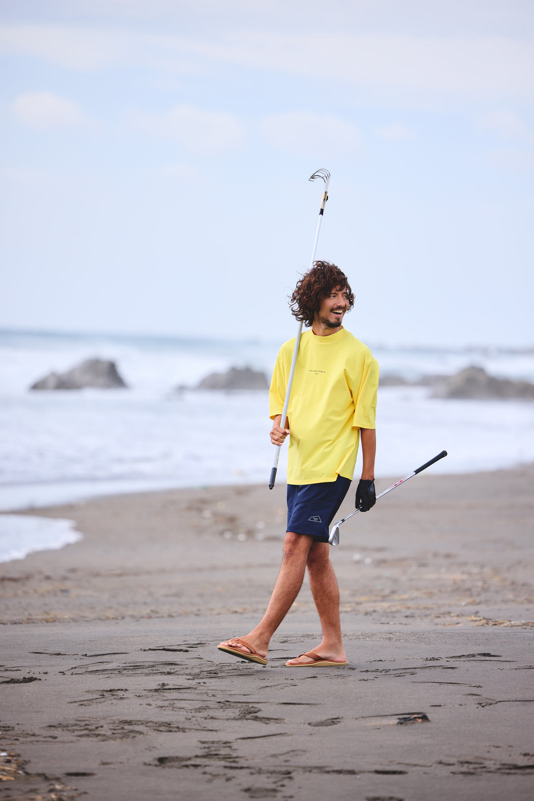 SURF MOCKNECK S/S(TI LEAF PAISLEY)