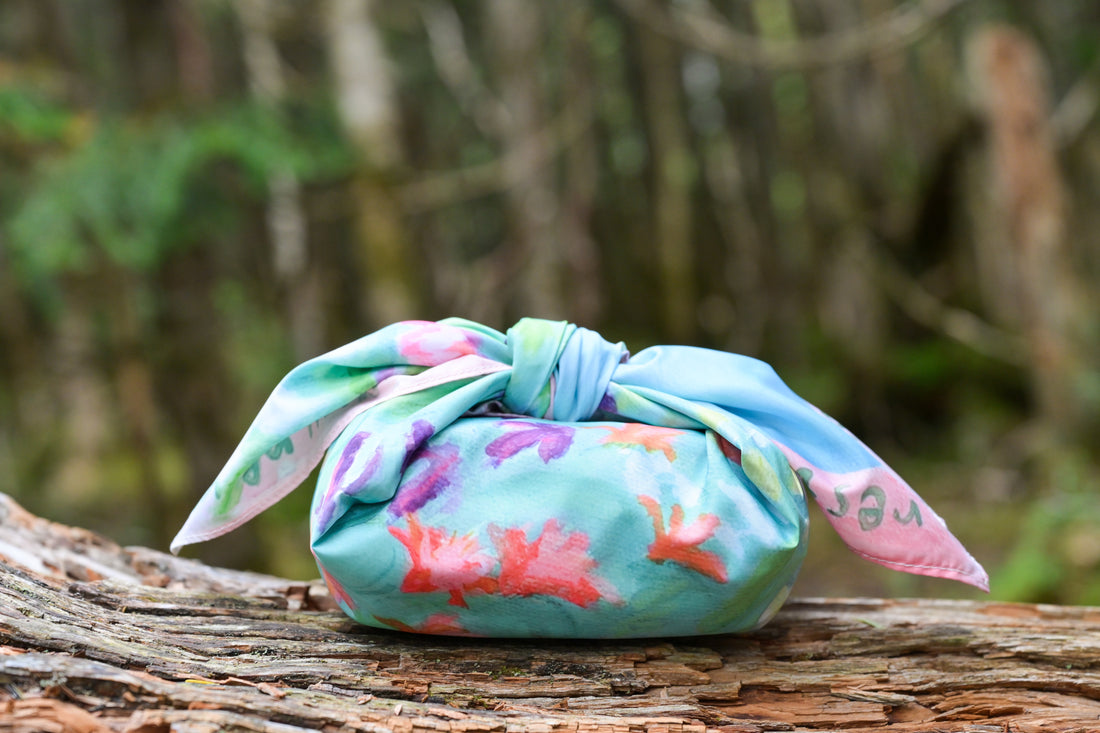 ［ランドネ×田中マリナ］野の花まとう風呂敷ー包んで、敷いて―