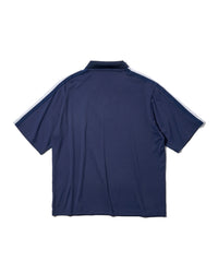 ［BOGEY LOUNGE］ リブ衿スキッパーシャツ