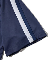 ［BOGEY LOUNGE］ リブ衿スキッパーシャツ