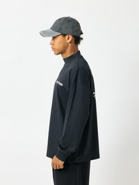 ［BOGEY LOUNGE］ モックネック長袖トップス（スイング）