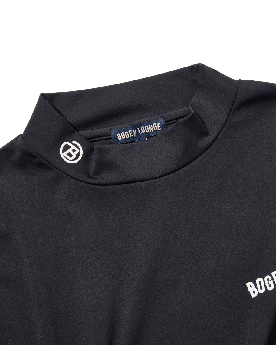 ［BOGEY LOUNGE］ モックネック長袖トップス（スイング）