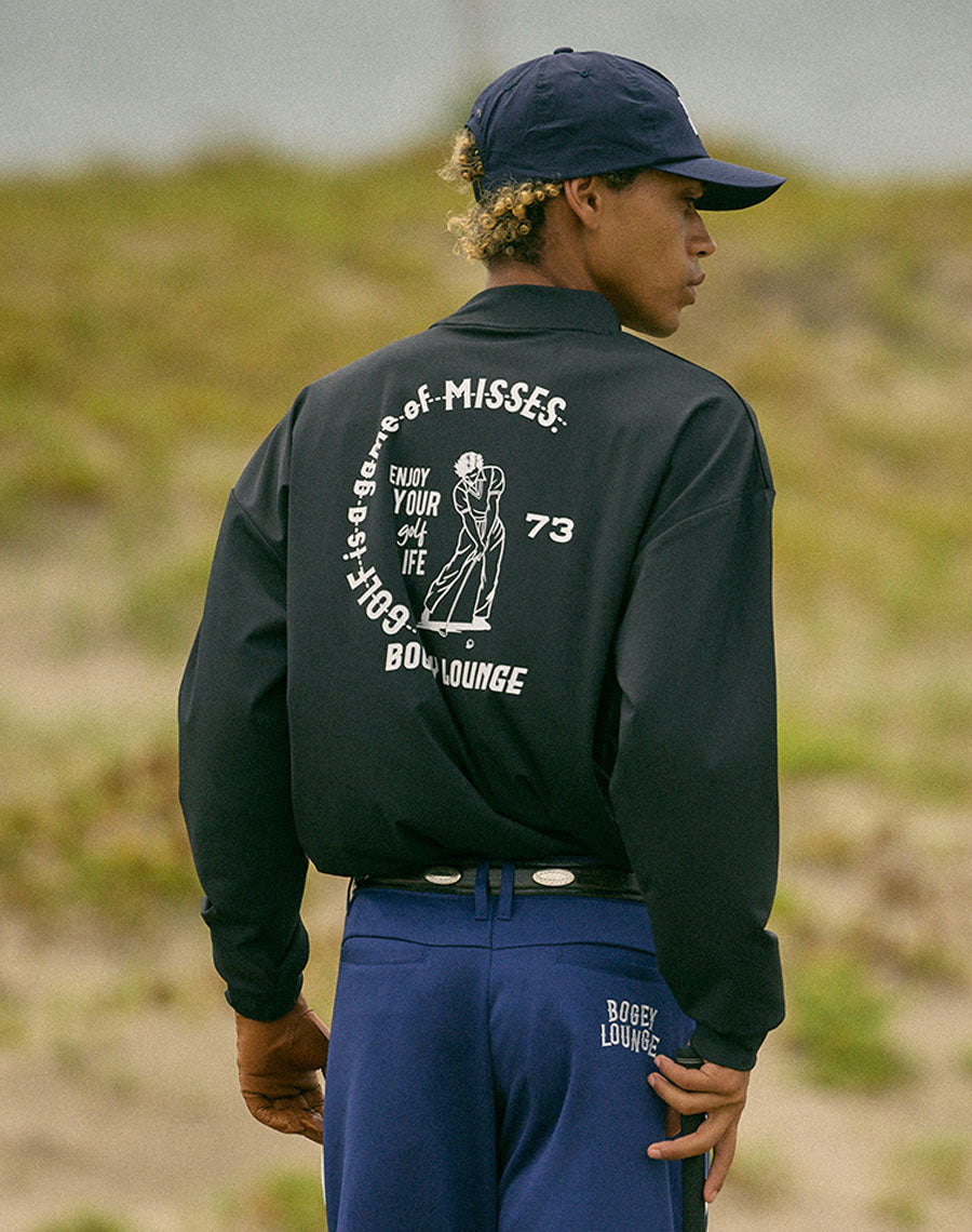 ［BOGEY LOUNGE］ モックネック長袖トップス（スイング）