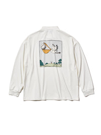 ［BOGEY LOUNGE］ モックネック長袖トップス（ペリカン）