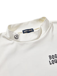 ［BOGEY LOUNGE］ モックネック長袖トップス（ペリカン）