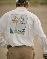 ［BOGEY LOUNGE］ モックネック長袖トップス（ペリカン）