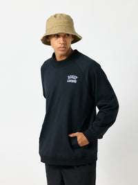 ［BOGEY LOUNGE］ モックネック長袖トップス（文字プリント）