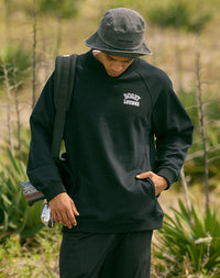 ［BOGEY LOUNGE］ モックネック長袖トップス（文字プリント）