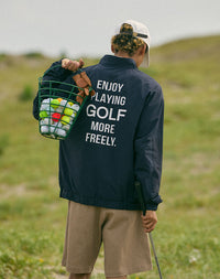 ［BOGEY LOUNGE］ 布帛ブルゾン