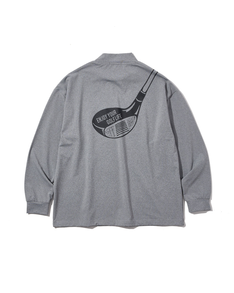 ［BOGEY LOUNGE］ モックネック長袖トップス（クラブヘッド）