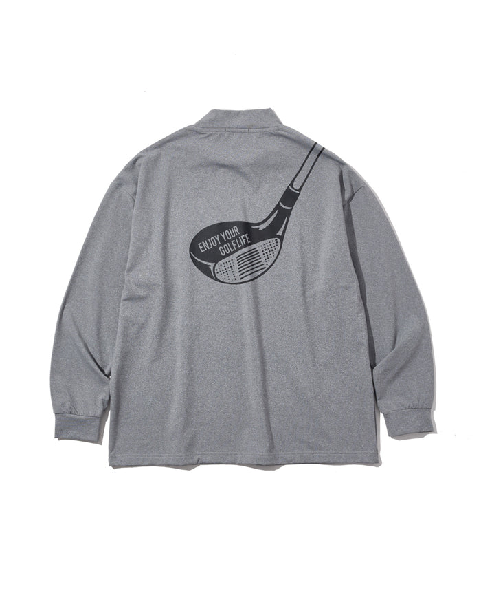 ［BOGEY LOUNGE］ モックネック長袖トップス（クラブヘッド）