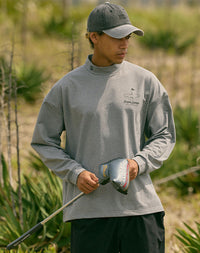 ［BOGEY LOUNGE］ モックネック長袖トップス（クラブヘッド）