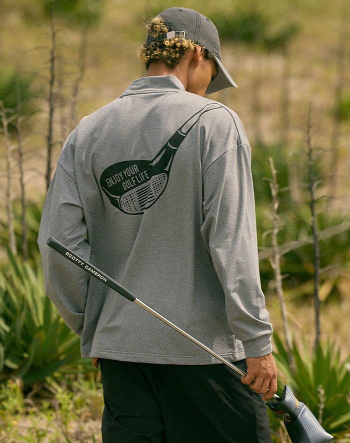 ［BOGEY LOUNGE］ モックネック長袖トップス（クラブヘッド）