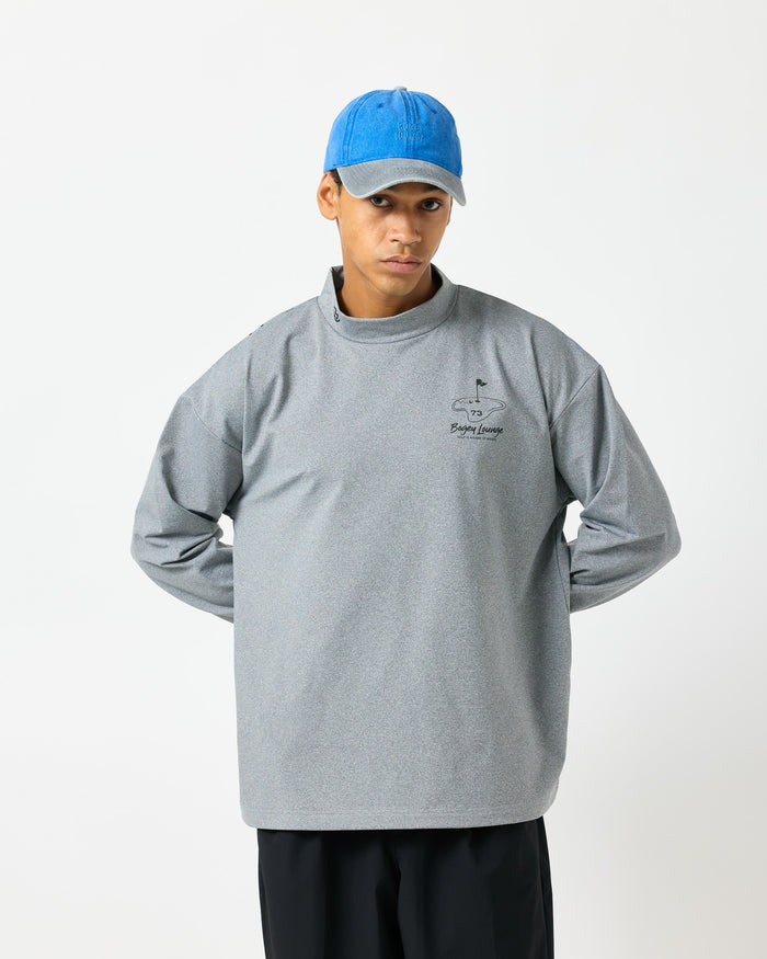 ［BOGEY LOUNGE］ モックネック長袖トップス（クラブヘッド）