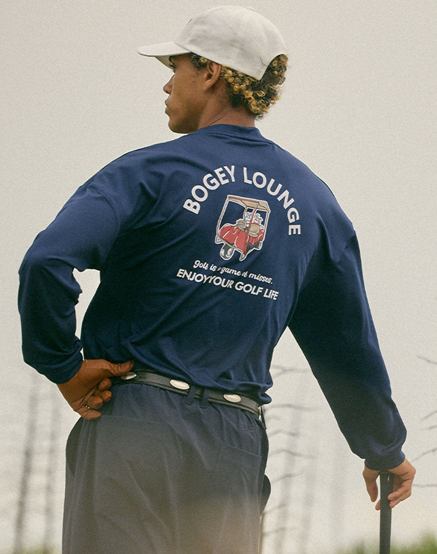 ［BOGEY LOUNGE］ モックネック長袖トップス（カート）