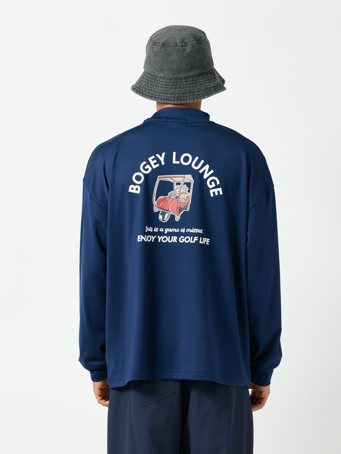 ［BOGEY LOUNGE］ モックネック長袖トップス（カート）