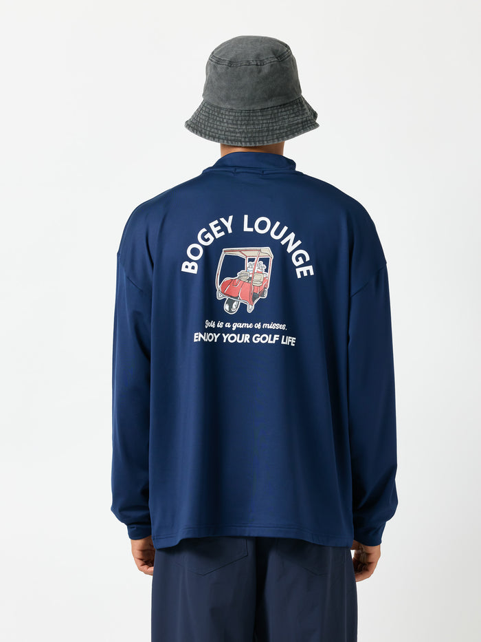 ［BOGEY LOUNGE］ モックネック長袖トップス（カート）