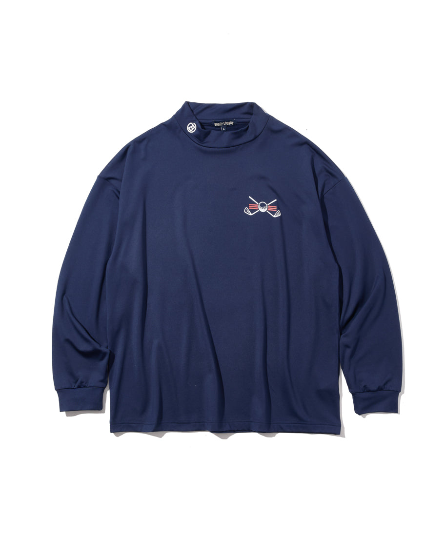 ［BOGEY LOUNGE］ モックネック長袖トップス（カート）