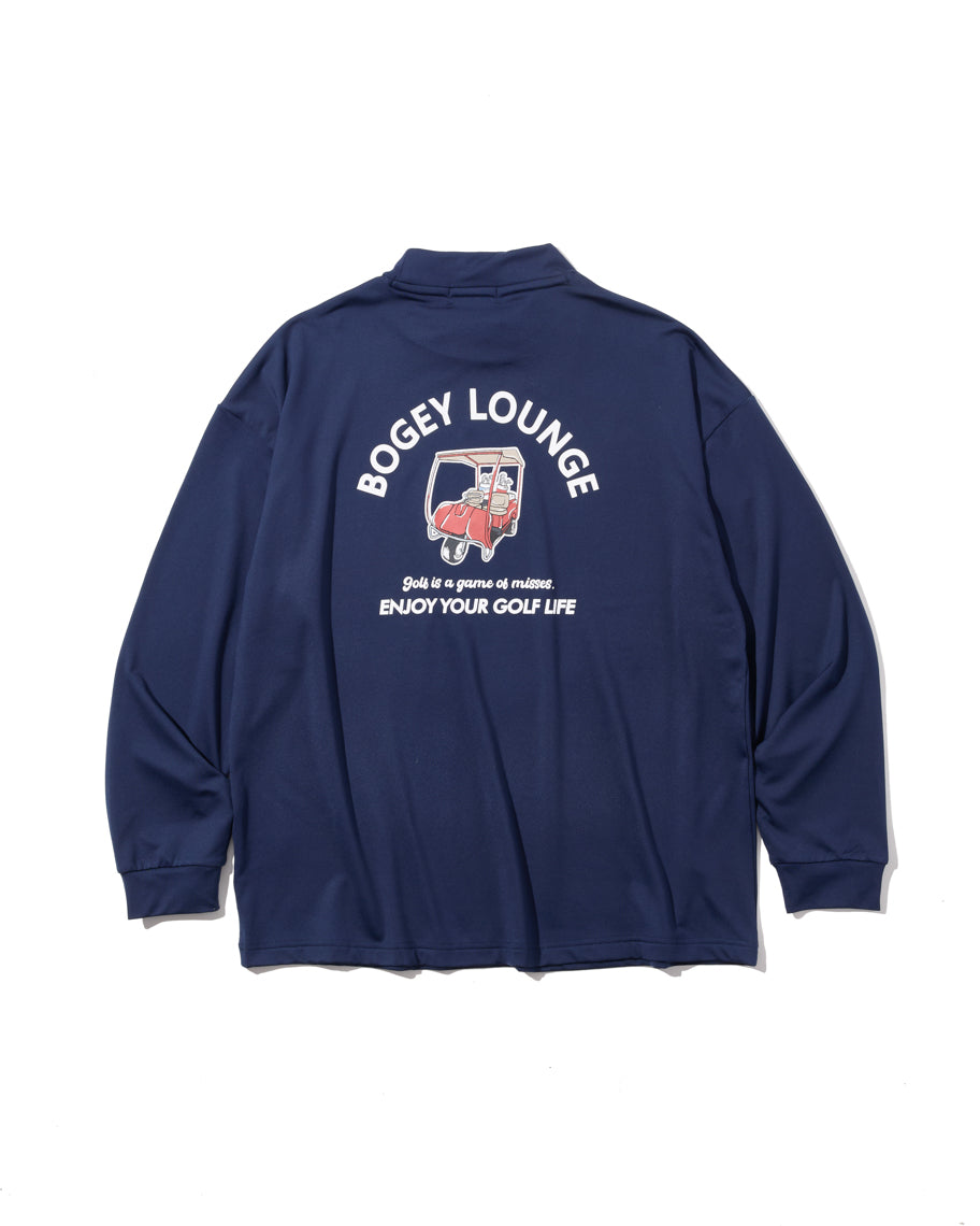 ［BOGEY LOUNGE］ モックネック長袖トップス（カート）