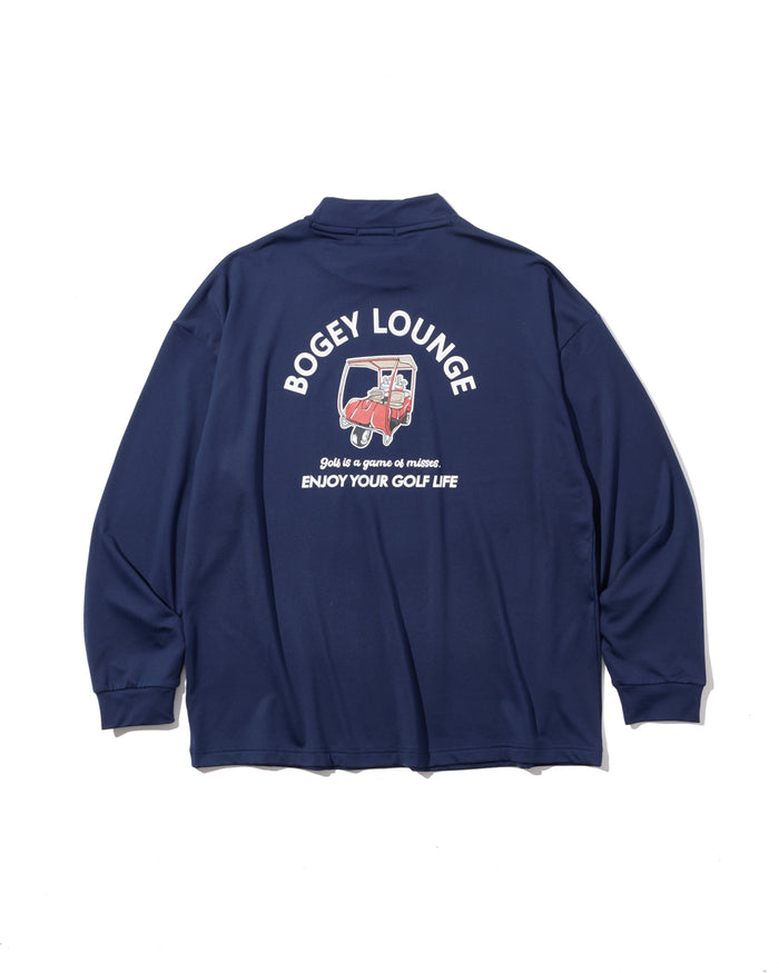 ［BOGEY LOUNGE］ モックネック長袖トップス（カート）