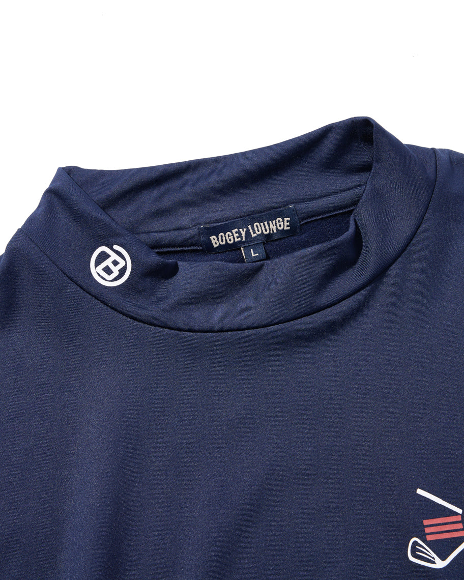 ［BOGEY LOUNGE］ モックネック長袖トップス（カート）