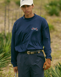 ［BOGEY LOUNGE］ モックネック長袖トップス（カート）