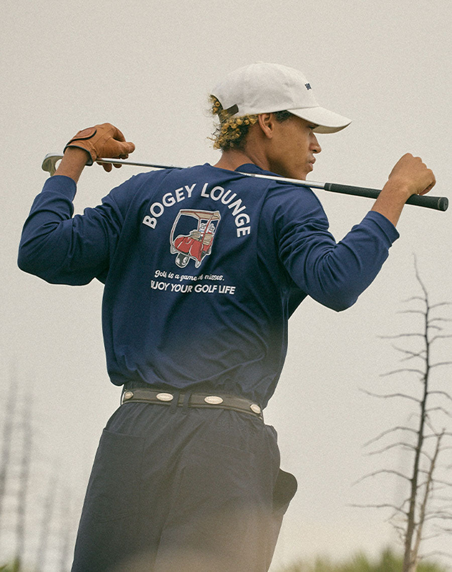 ［BOGEY LOUNGE］ モックネック長袖トップス（カート）