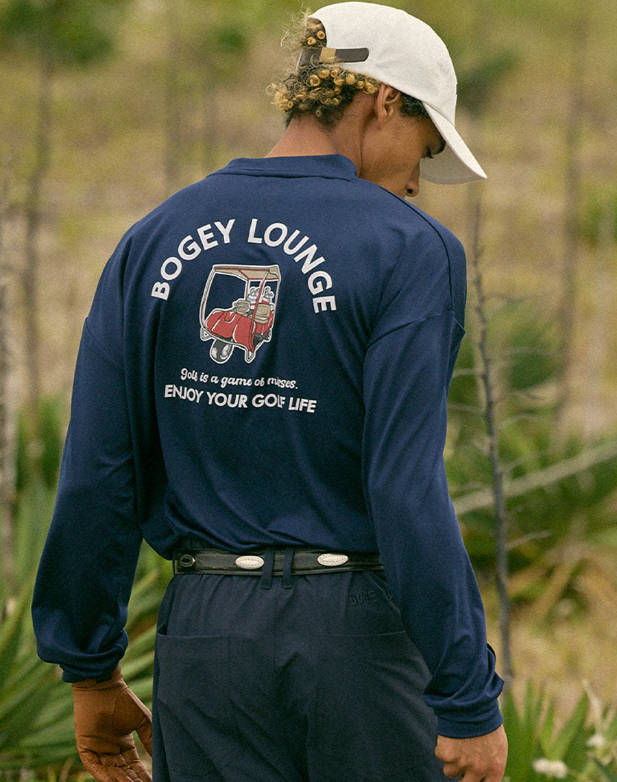 ［BOGEY LOUNGE］ モックネック長袖トップス（カート）