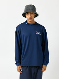 ［BOGEY LOUNGE］ モックネック長袖トップス（カート）