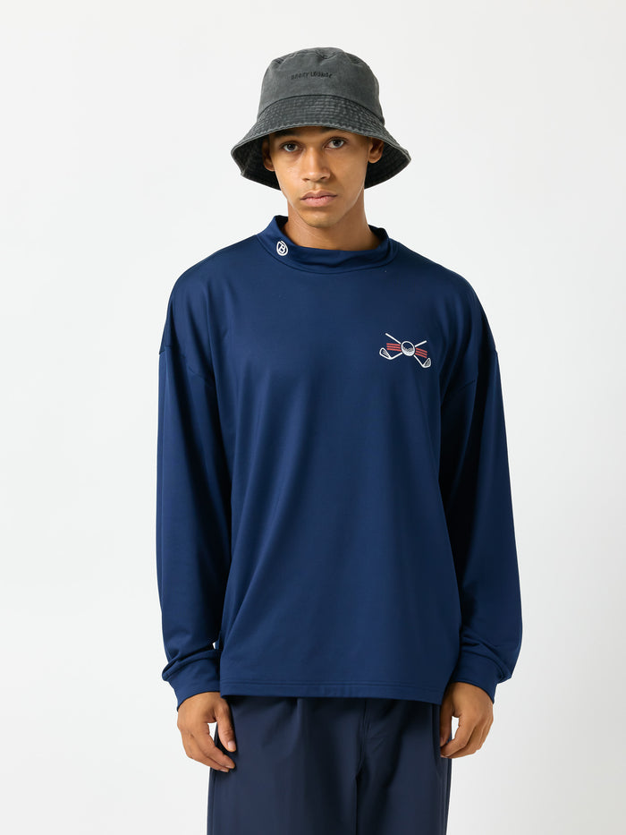 ［BOGEY LOUNGE］ モックネック長袖トップス（カート）