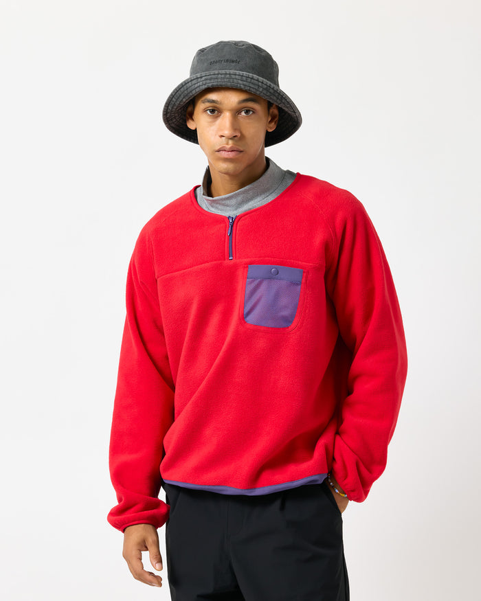 ［BOGEY LOUNGE］ マイクロフリースハーフZIP