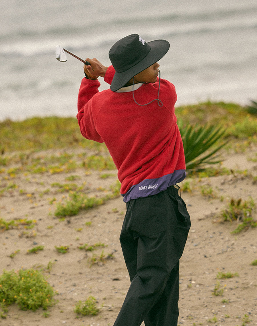 ［BOGEY LOUNGE］ マイクロフリースハーフZIP