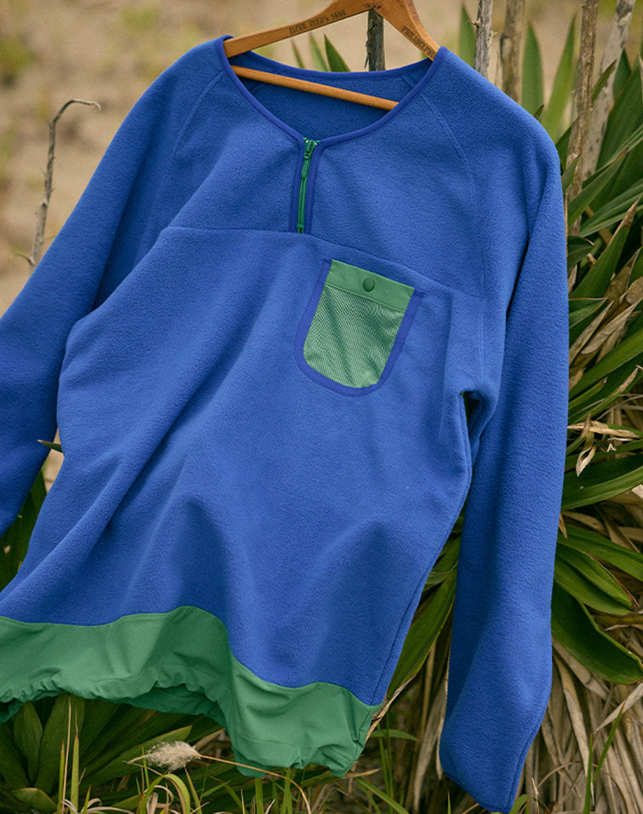 ［BOGEY LOUNGE］ マイクロフリースハーフZIP